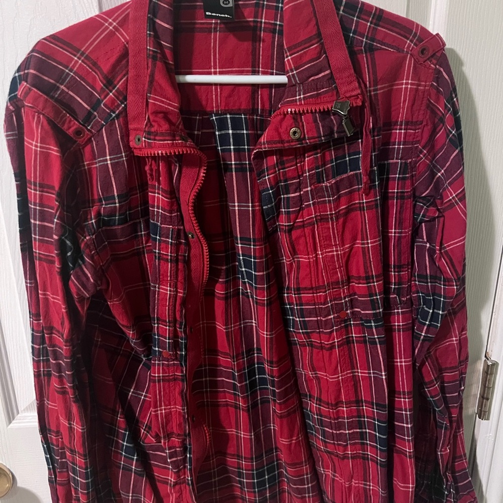 Red Plaid Men's Shirt